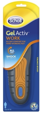 Scholl GelActiv™ Wkładki męskie do butów do pracy żelowe 2 szt.
