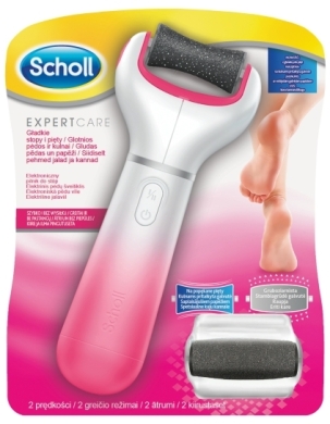 Scholl Velvet Smooth™ Elektroniczny pilnik do stóp z głowicą gruboziarnistą