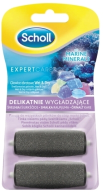 Scholl Velvet Smooth™ Wet&Dry Głowice wygładzające z minerałami morskimi