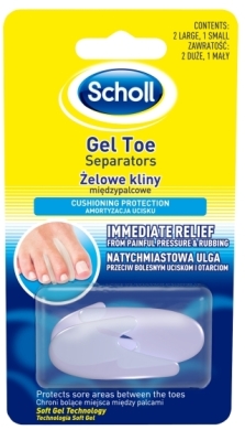 Scholl Żelowe kliny międzypalcowe na pęcherze i odciski 3 szt