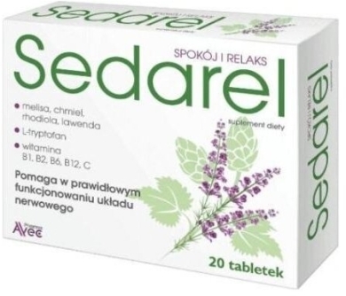 Sedarel  0,5 g x 20 tabletek