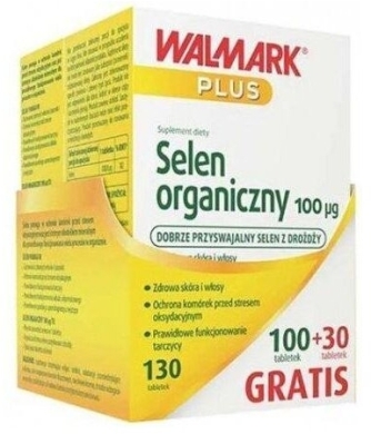 Selen organiczny 100 mcg 130 tabletek
