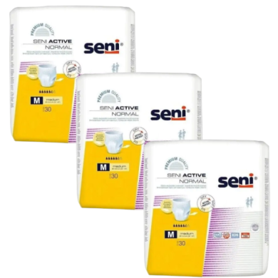Seni Active Normal Medium Majtki Chłonne 30 sztuk Wielopak x3
