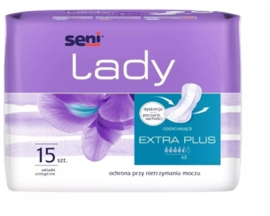 Seni Lady Extra Plus Wkładki urologiczne 15 sztuk