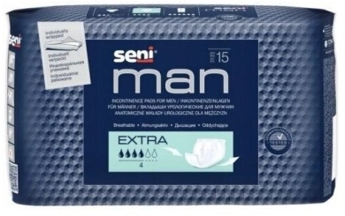 Seni Man Extra Wkładki Urologiczne 15 sztuk