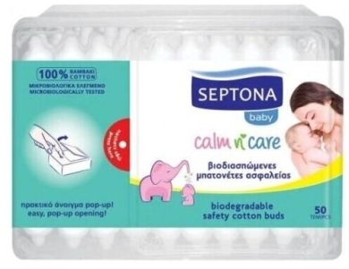 Septona Baby Patyczki Papierowe Higieniczne Dla Dzieci 50 szt.