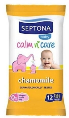 Septona Baby chusteczki nawilżane rumianek 12 sztuk