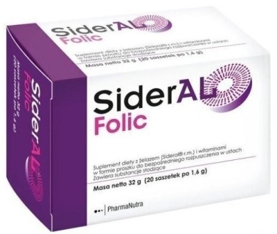 Sideral Folic 20 saszetek