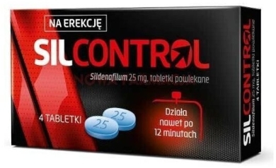 Silcontrol 25 mg 4 tabletki