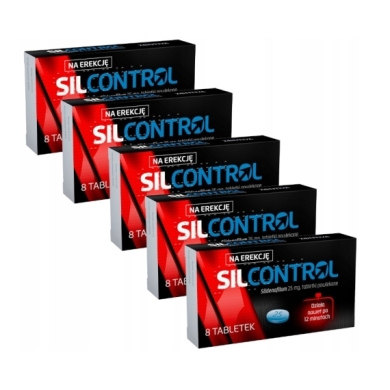 Silcontrol 25 mg 8 tabletek Wielopak x5