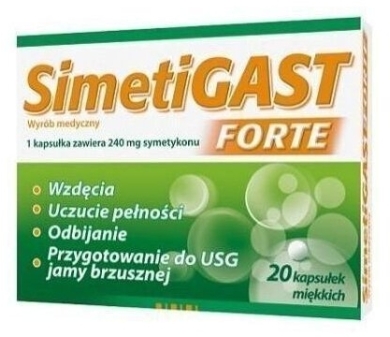 Simetigast Forte 20 kapsułek