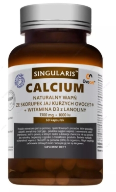 Singularis Calcium Naturalny wapń ze skorupek jaj kurzych  60kaps