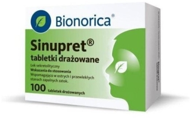Sinupret 100 drażetek