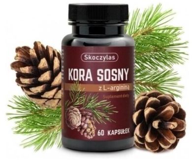 Skoczylas Kora sosny z argininą 60 kapsułek