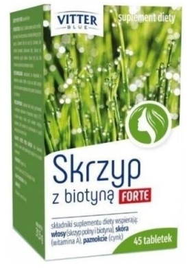 Skrzyp z biotyną Forte VITTER BLUE z pilniczkiem