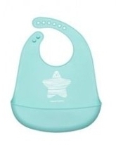 Śliniak CANPOL BABIES silikonowy Pastel blue 1 sztuka