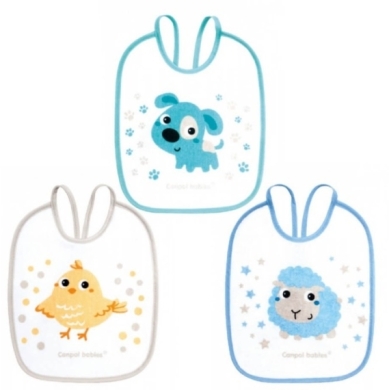 Śliniak CANPOL cerat - bawełniany Bunny & Company 3 sztuki