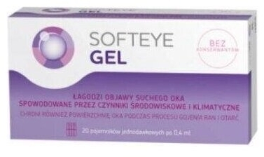 Softeye Gel żel do oczu 20 x 0,4 ml