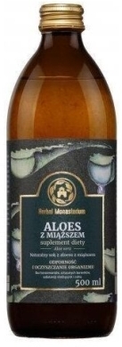 Sok z Aloesu z miąższem Herbal Monasterium 500ml