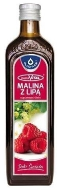 Sok z malin z lipą MalinaVital OLEOFARM 490 ml