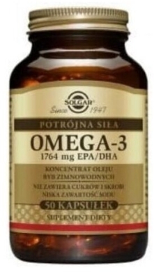 Solgar Omega-3 1764 mg EPA/DHA potrójna siła 50 kapsułek