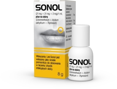 Sonol płyn do stosowania na skórę 8 g