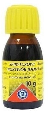 Spirytusowy roztwór jodu 10 g