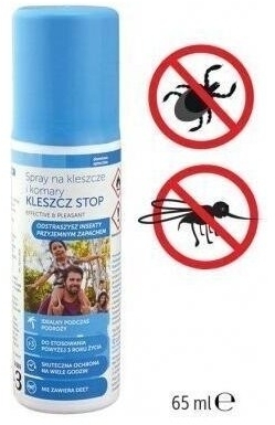 Spray na kleszcze komary KLESZCZ STOP 65 ml
