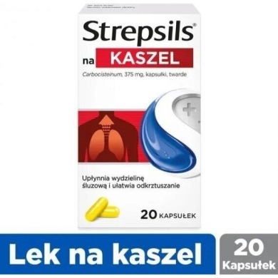 Strepsils na kaszel 20 kapsułek