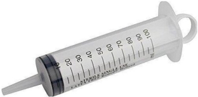Strzykawka 100 ml trzyczęściowa z końcówką do cewnika 1 sztuka