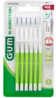 Sunstar GUM Bi-Direction Szczoteczka międzyzębowa dwukierunkowa 0,7 mm 6 szt