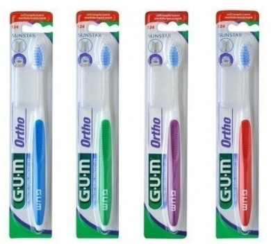 Sunstar GUM Ortho 124  Szczoteczka ortodontyczna 1 sztuka