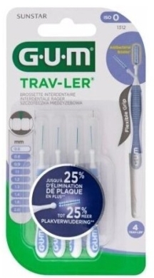 Sunstar GUM Trav-Ler Szczoteczki międzyzębowe 0,6 mm 4 szt