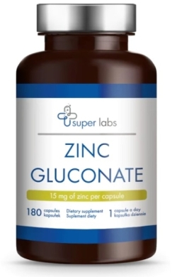 Super Labs Zinc Gluconate 180 kapsułek