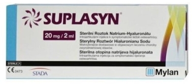 Suplasyn roztwór do wstrzyknięć 0,02 g/2 ml 1 ampułko strzykawka