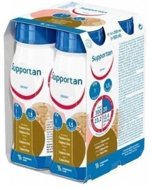 Supportan DRINK o smaku cappuccino 4 x 200 ml
