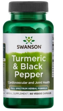 Swanson Full Spectrum Turmeric & Czarny Pieprz 60 kapsułek