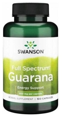 Swanson Guarana 500 mg 100 kapsułek
