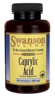Swanson Kwas Kaprylowy 600 mg 60 kapsułek