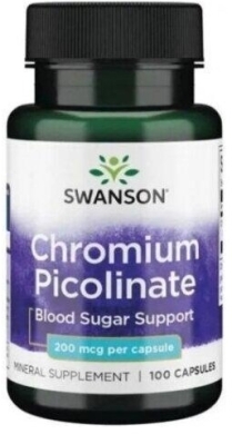 Swanson Pikolinian Chromu 200 mcg 100 kapsułek