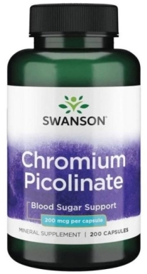 Swanson Pikolinian chromu 200 mcg 200 kapsułek