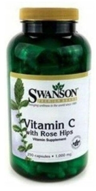 Swanson Wit. C 1000 mg + dzika róża 250 kapsułek