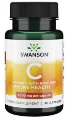 Swanson Witamina C 1000 mg z dziką różą 30 kapsułek