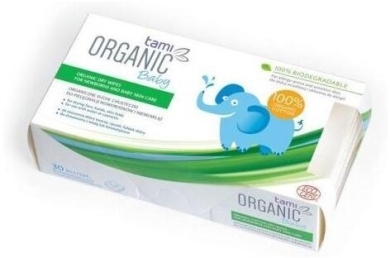 TAMI Chusteczki organiczne Baby 30 sztuk