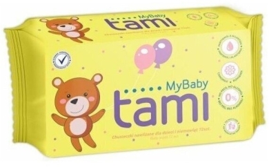 TAMI My Baby Chusteczki nawilżane dla dzieci 72 sztuki