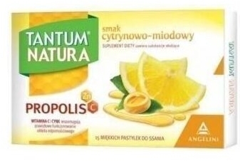 TANTUM NATURA smak pomarańczowo-miodowy 15pastylek