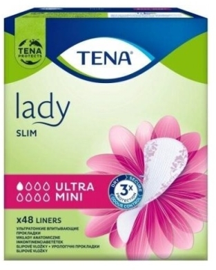 TENA Lady Slim Ultra Mini Wkładki anatomiczne 48 sztuk