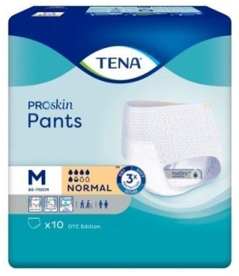 TENA Majtki chłonne Pants ProSkin Normal OTC Edition rozmiar M 10 sztuk