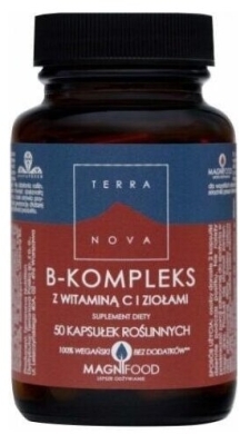TERRANOVA B-Kompleks z Witaminą C i Ziołami 50 kapsułek