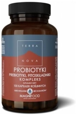 TERRANOVA Probiotyki Prebiotyki Fitoskładniki Kompleks 100 kapsułek